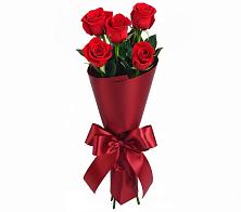 Букет 5 Красных роз Эдлесс Лав в Михнево