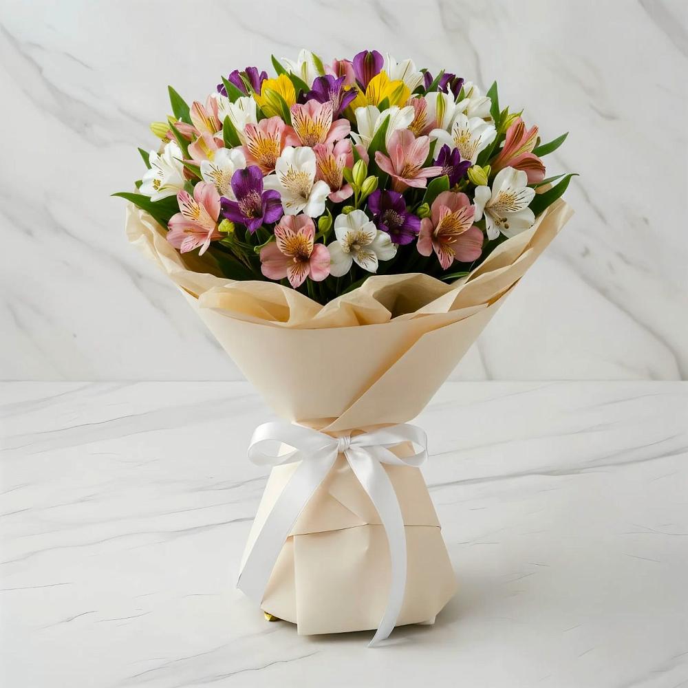 Букет цветов из: Альстромерии в Михнево