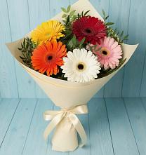 Букет цветов из:  Герберы в Михнево