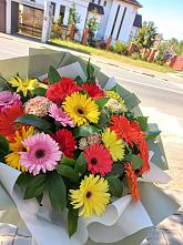 Букет цветов из:  Герберы #REPLACE_PRED# Михнево