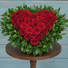 Цветочная композиция из Розы в виде сердца #REPLACE_PRED# Михнево