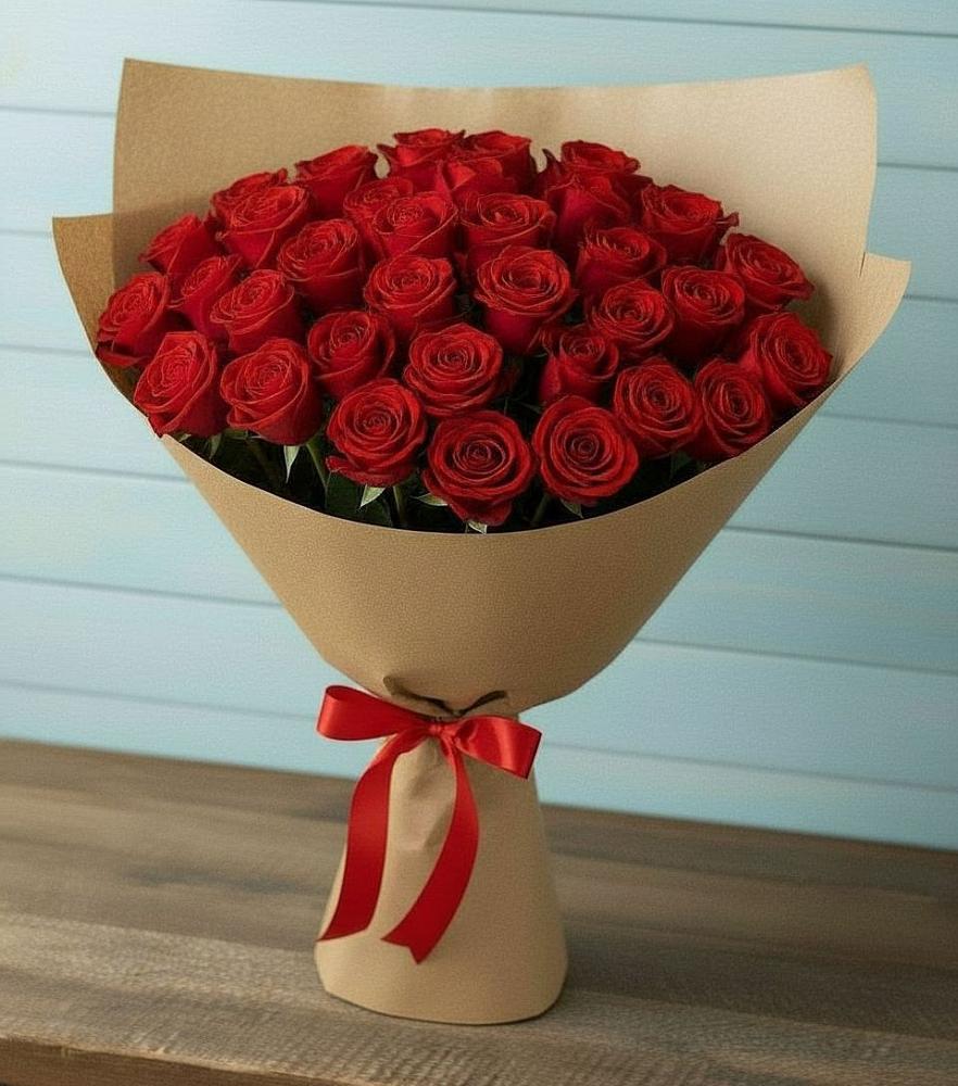 Букет Красные розы Милано в Михнево