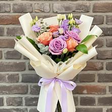 Букет цветов из:  Лизиантусы и Розы #REPLACE_PRED# Михнево