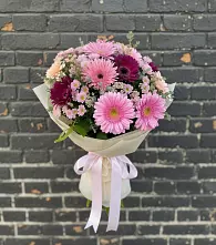 Букет цветов из:  Герберы и Хризантемы в Михнево