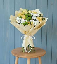 Букет цветов из:  Хризантемы и Розы #REPLACE_PRED# Михнево