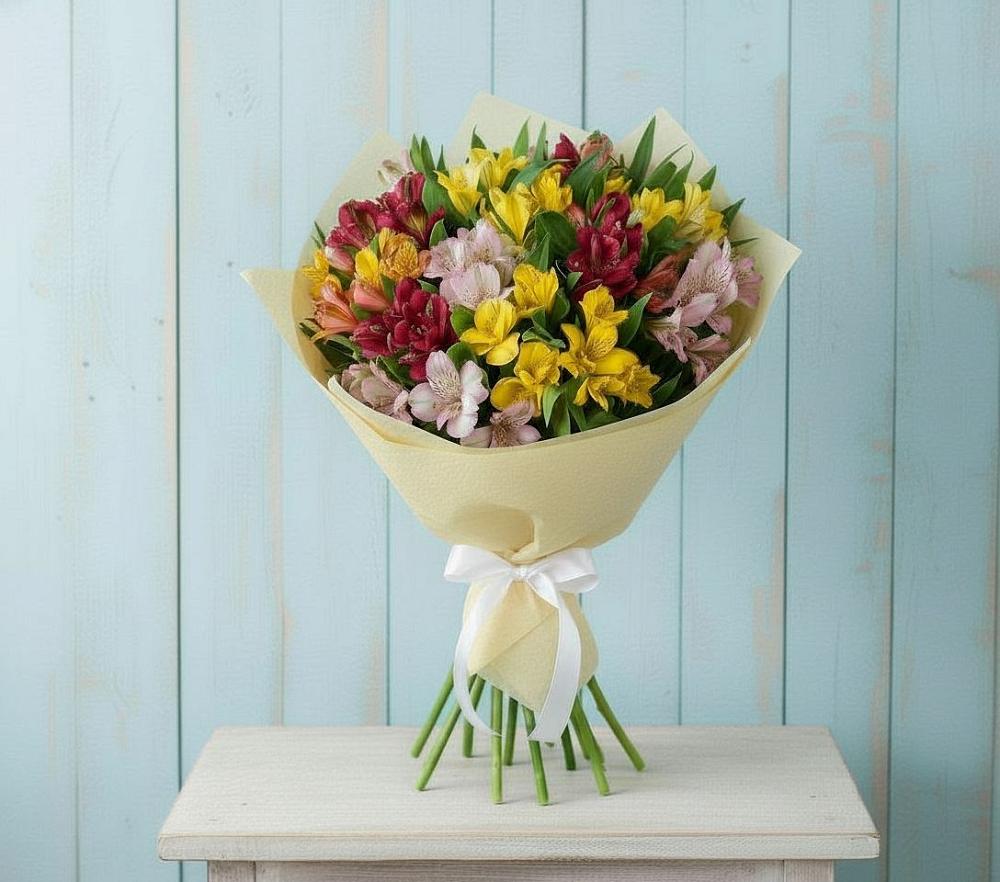 Букет цветов из: Альстромерии в Михнево