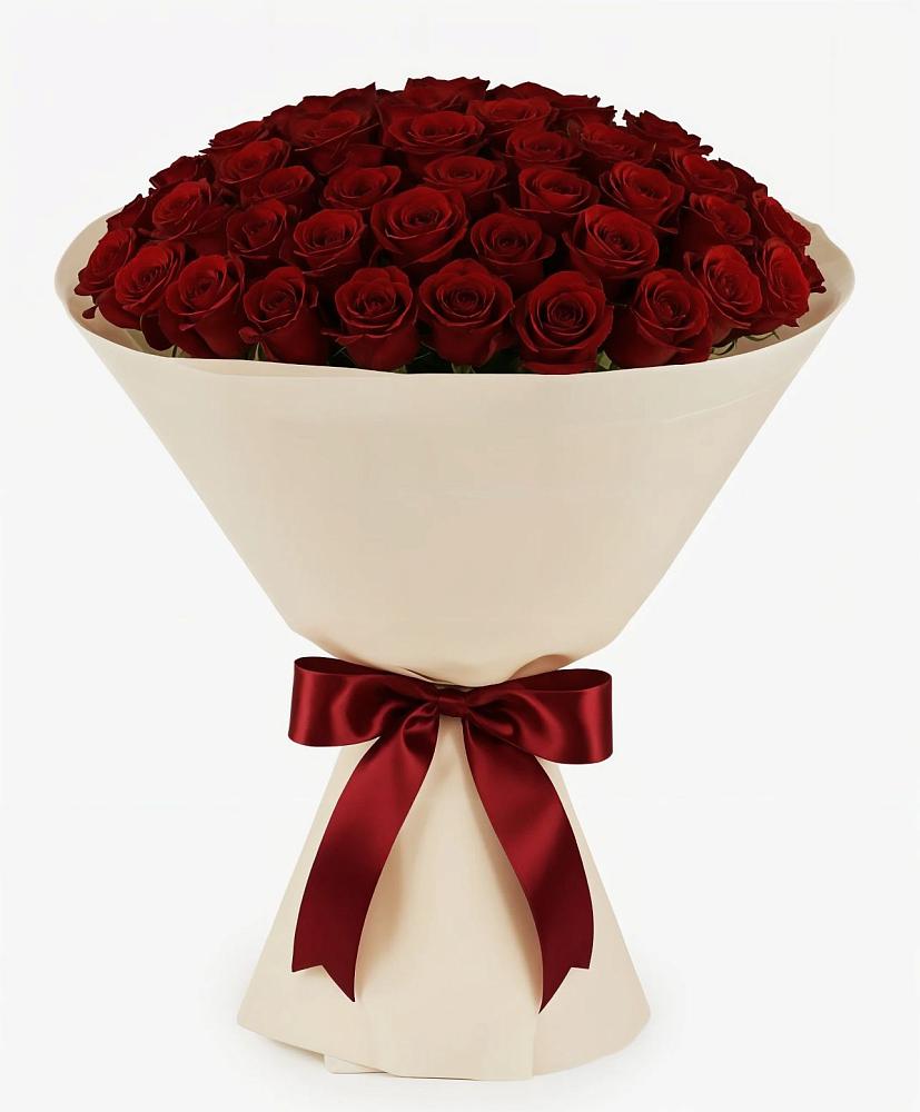 Букет 101 Бордовая роза Блэк Бакарра в Михнево