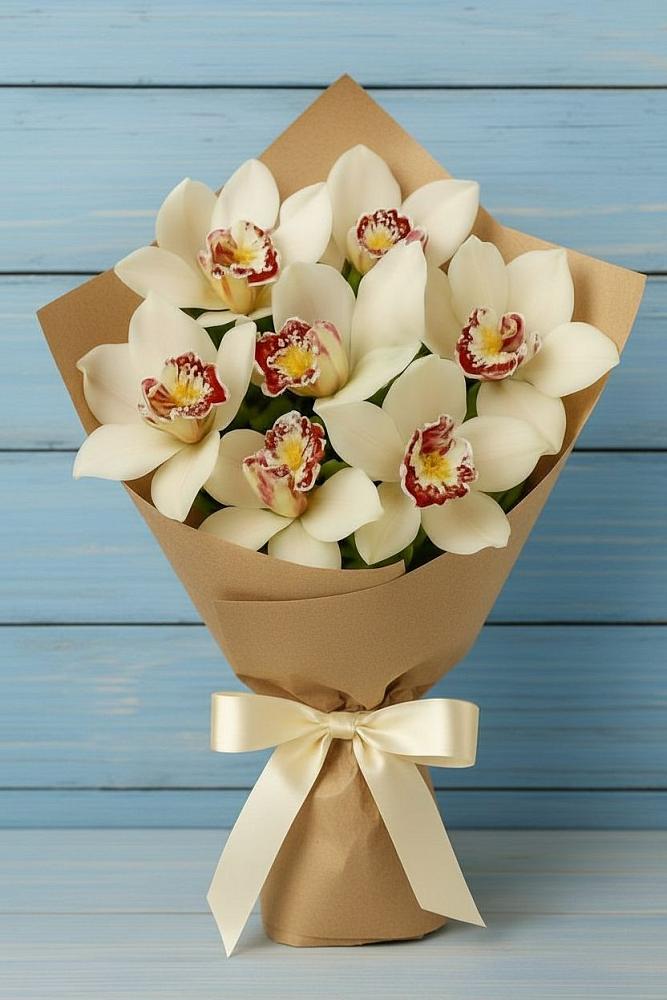 Букет цветов из: Орхидеи и Розы в Михнево